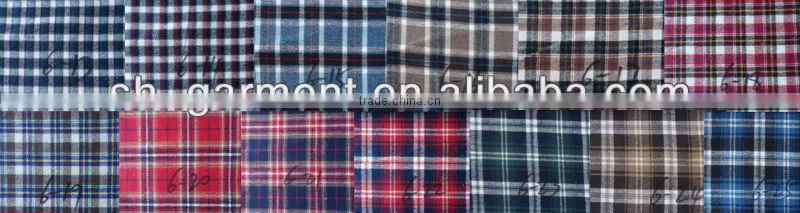 New fashion cotton flannel check fabric V312