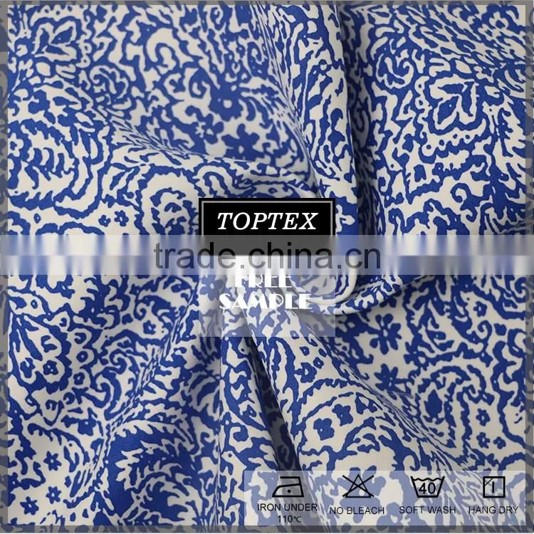 cotton spandex rotary screen printed twill fabric