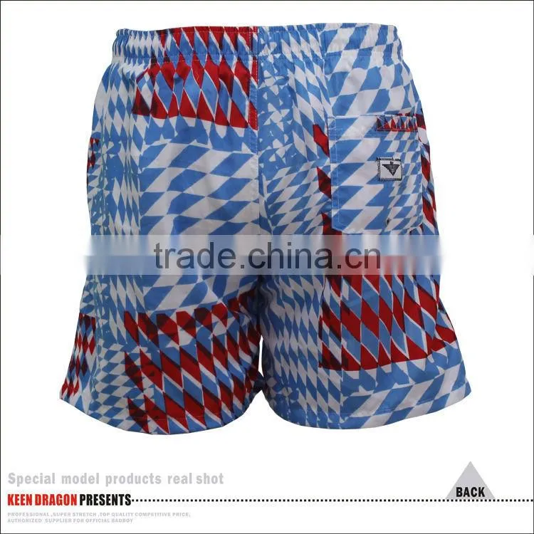 Elastic Waistband Custom Competitive Swimwear Muslim Mens Swimsuit