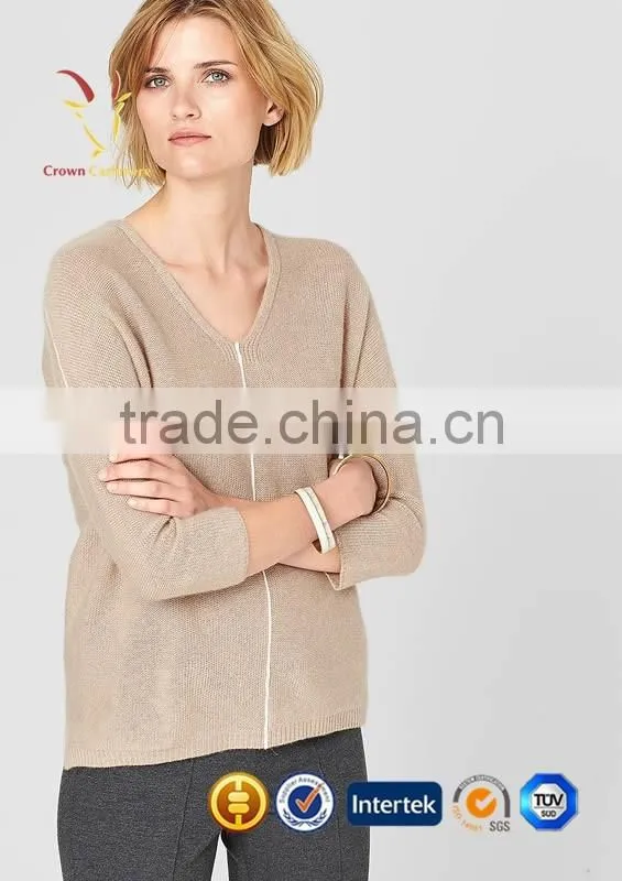 Custom Design Cashmere Ladies Sweaters Online Women Knitwear