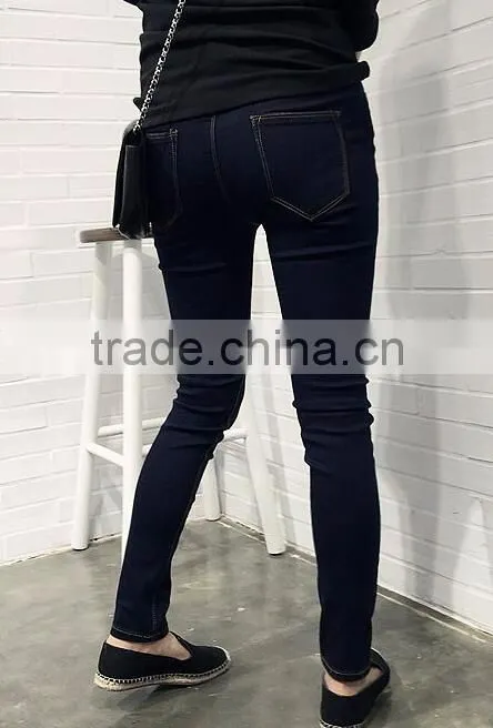 Runwaylover EY0633P New Style 2017 Ladies Fashion High Waist Denim Jeans