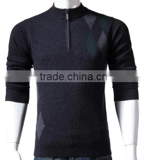 2014 hot sell wholesale high quality fashionable short zip Sweater