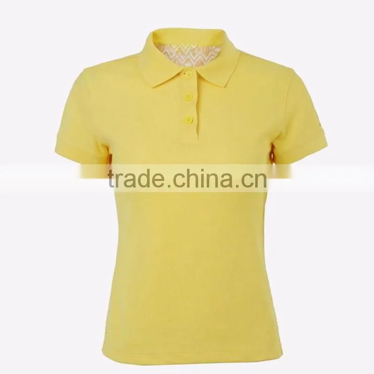 Hot Sale Custom New Design Collar Blank Plain Polo T Shirts For Women