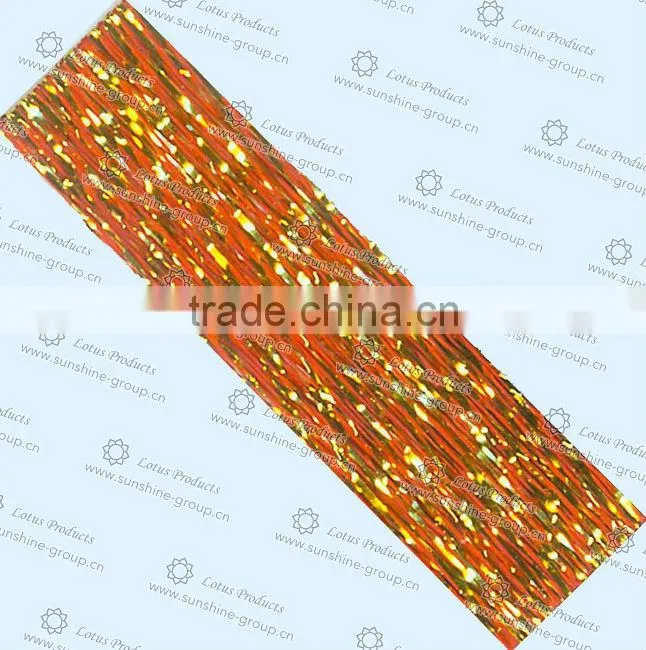 Orange Metallic Yarn