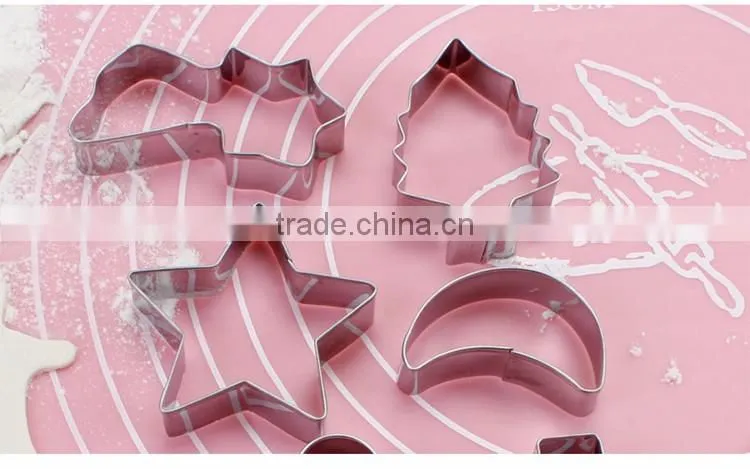 kitchen gadgets for crackers, cookies, stainless steel mold baking tools