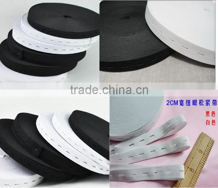 custom elastic band with holes knitted elastic bands underwear