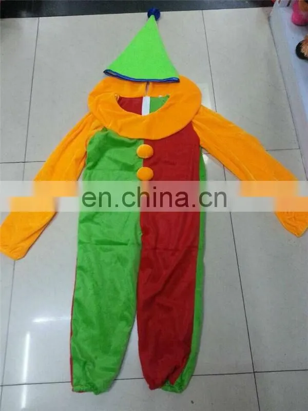 TZ8140-2 Colorful Carnival Kids Clown Costume , Carnival Costume