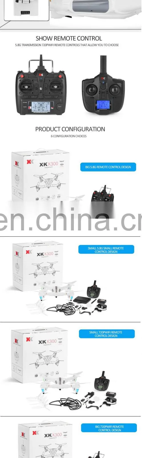 X300 2017 Latest RC Drone with Optical Positioning Multi Versions