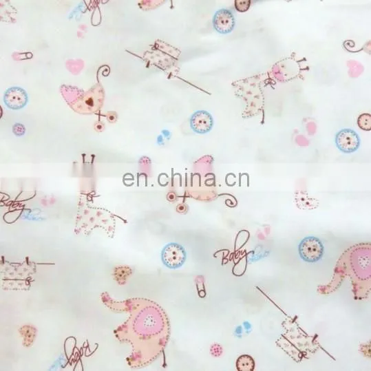 100% Cotton different patten and printing flannel fabric soft feeling supplyer china