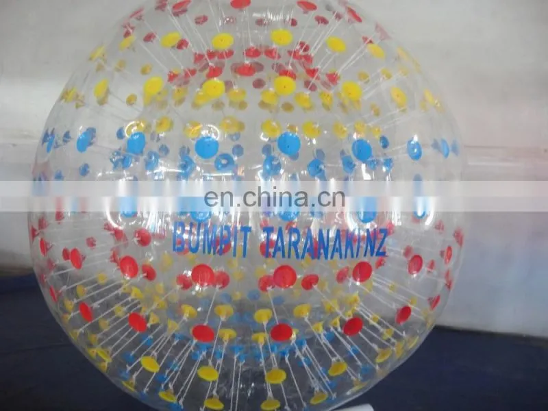 Attractive inflatable human grass plastic bubble ball pool zorb ball for sale