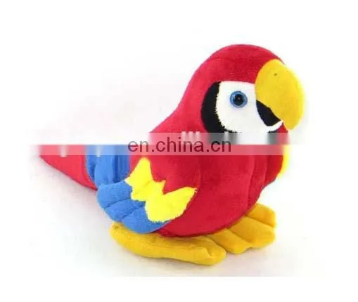 High quality plush parrot plush bird toys