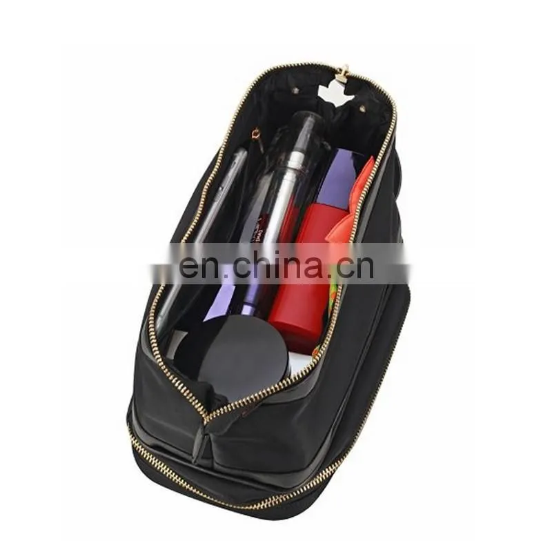 toiletry bag with multiple compartments hanging makeup organizer double layer