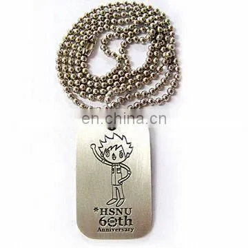 Gift item custom round dog tag with ring