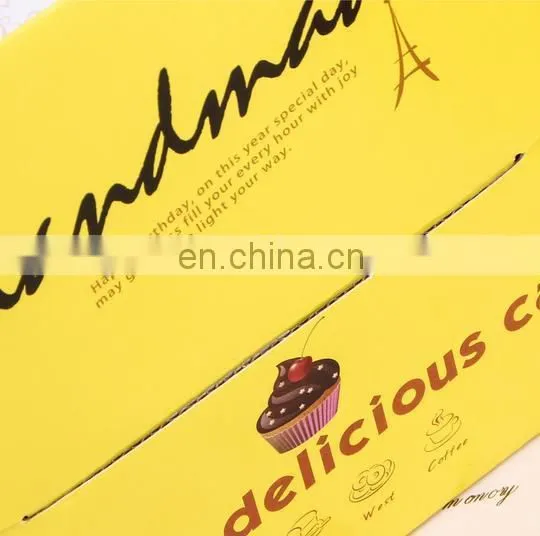 Rectangle folding recycled corrugated paper & food paper box printing