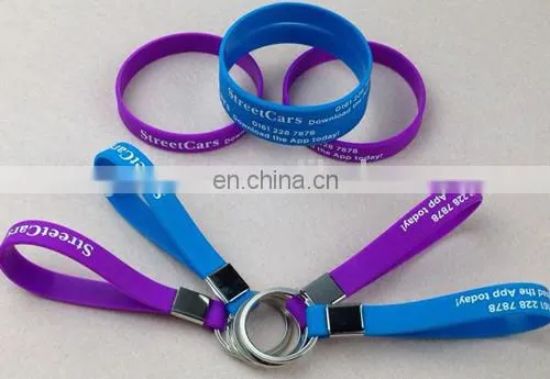 Personalised Printed Ad Loop Key Rings