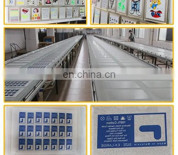 T-shirt rubber logo tag for clothing
