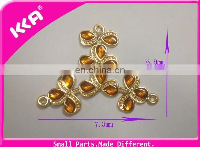 Latest design plastic woman shoes buckle decration