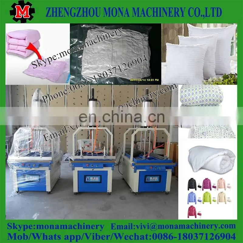 Single cylinder vacuum pillow compressing packing sealing machine