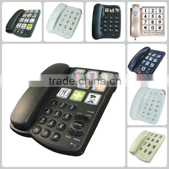 picture big button telephone with H.F talk