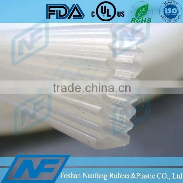 clear translucent silicone rubber strip seal