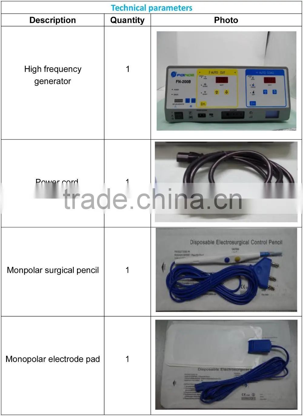For general surgry FN 200B High Frequency Electrosurgical Unit