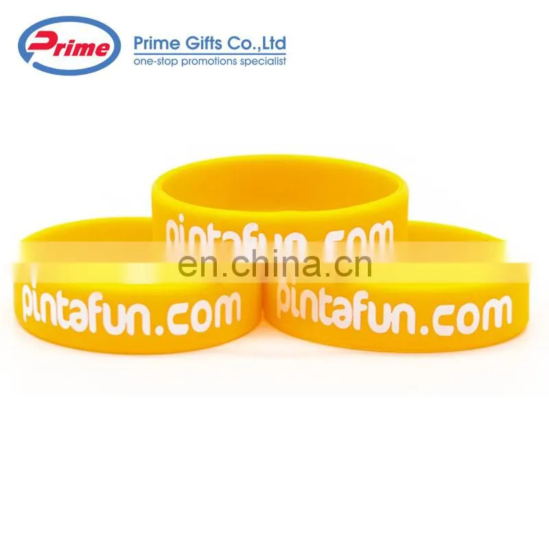 Factory Price Debossed Silicone Bangle Bracelet With Custom Logo