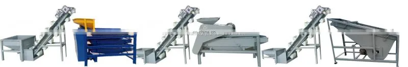 Almond hazelnut shell cracking machine shelling production line 500kg