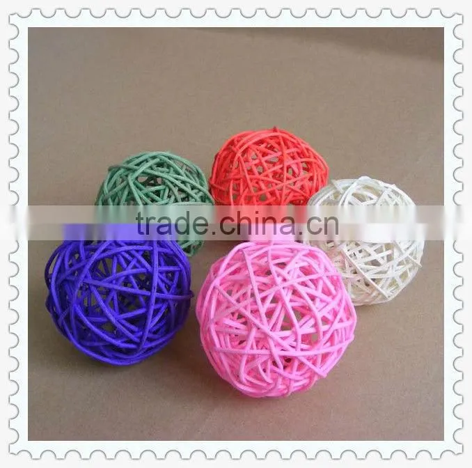 handmade rattan ball for string light decoration