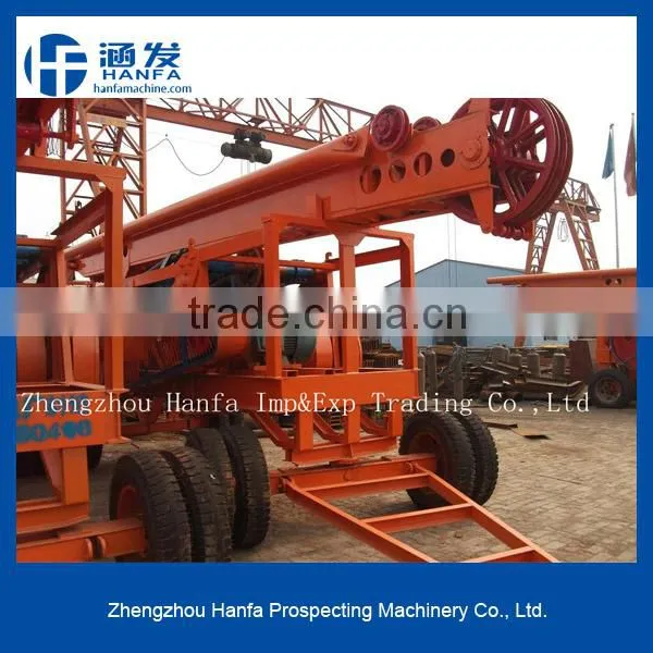 multifunctioncal HF-6A small piling rig,can drill depth upto 300m, drilling diameter 300~1800mm,easy operate