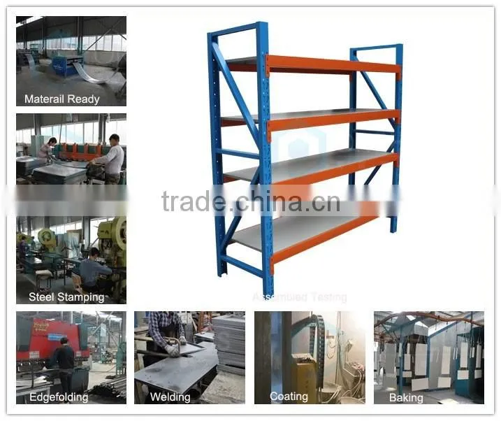 Firm Industrial Strorage Shelf Sheet Metal Storage Rack Stainless Steel Storage Rack