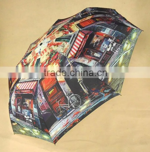 3 folding umbrella and automatic open and close