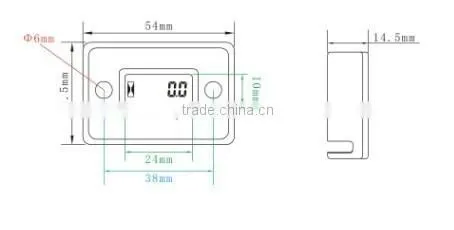 Digital Colored Waterproof Inductive Hour Meter For Motorcycle,Motocross,Pit Bike,Lawn Mower,Jet Ski,Petrol Engine 2/4 Stroke