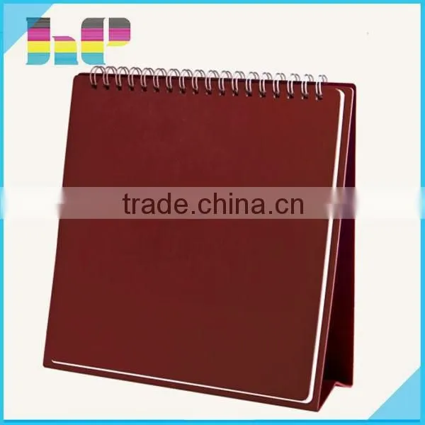 spiral bound calendar fancy design and best printing of table calendar