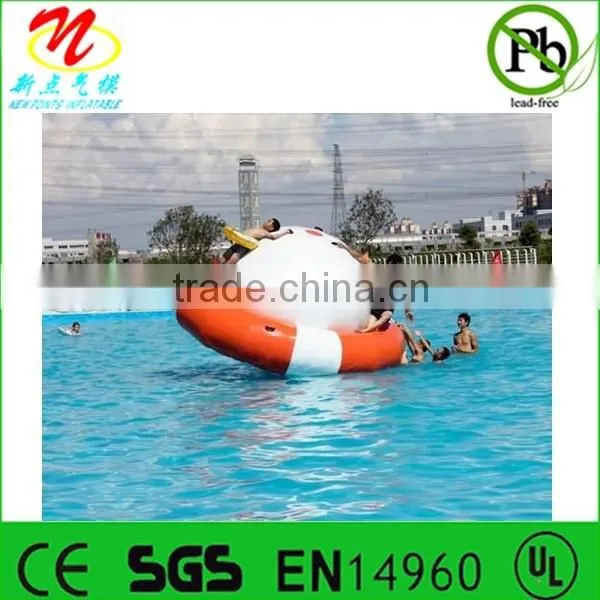 Inflatable Saturn rocker rotate fun inflatable water spinner
