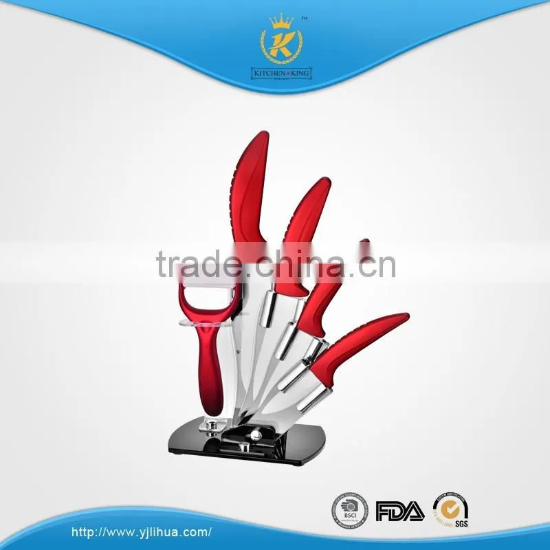 KITCHEN KING 6/5/4/3 inch ceramic knife set with peeler