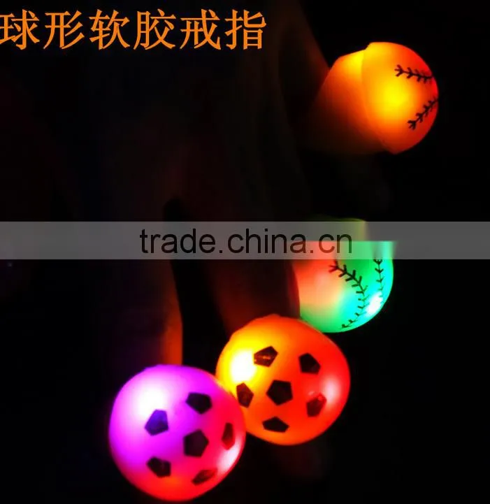 finger ring flashing novelty ring for party glowing in the dark light up toys
