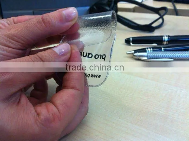 Clear water proof plastic coin bag