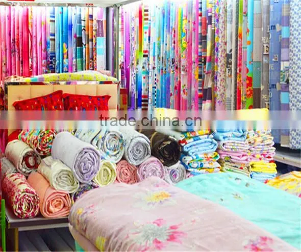 plain fabric polyester material big flower printing fabric/polyester brushed fabric for making sofa fabric with high quality
