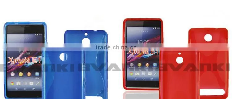 for sony xperia e1 tpu case, tpu case for sony xperia e1,Mobile Phone S Line TPU Gel Back Cover for Sony Xperia E1