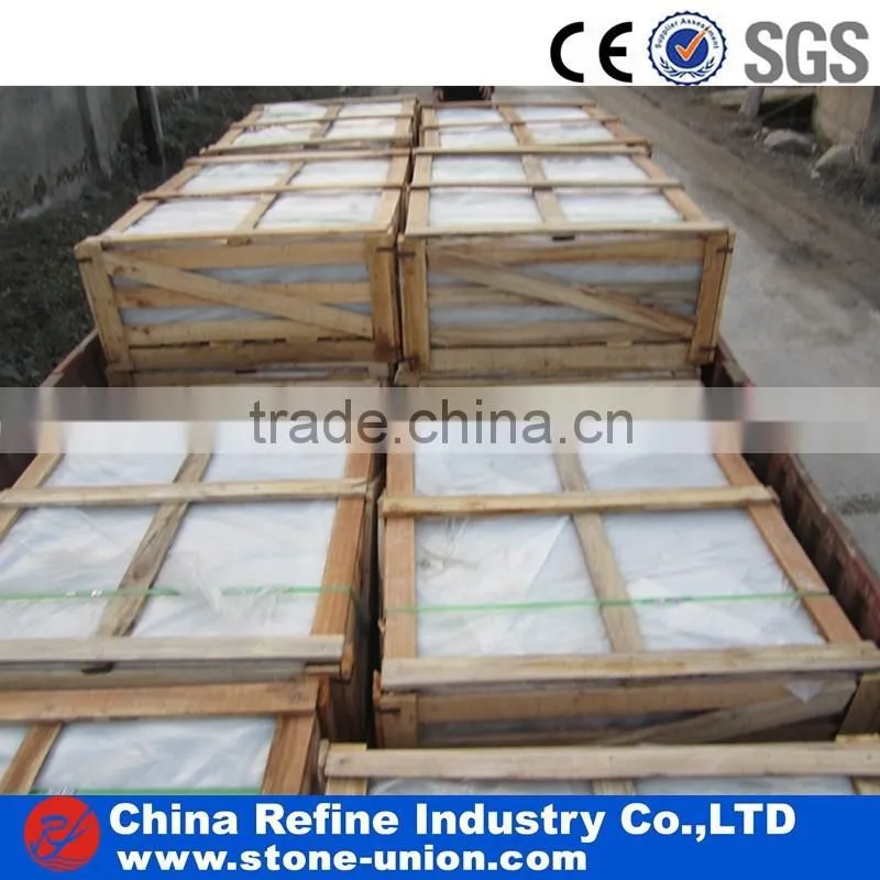Pearl white granite floor tile stair slab