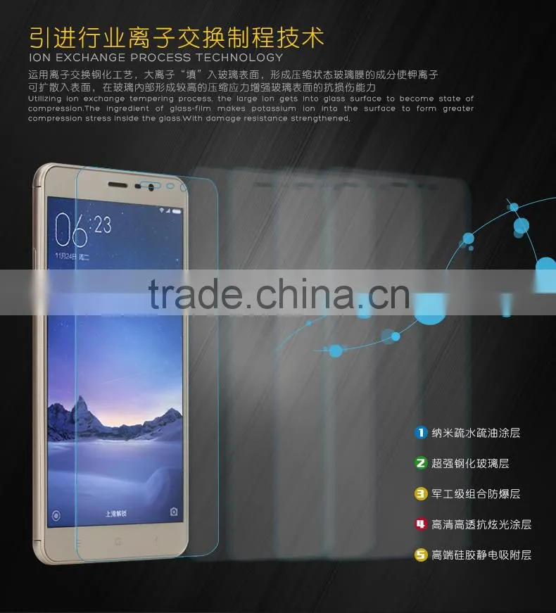 ROCK 2.5D 9H Hardness Anti Scratch Tempered Glass Screen Protector For RedMi Note 3 MT-5264