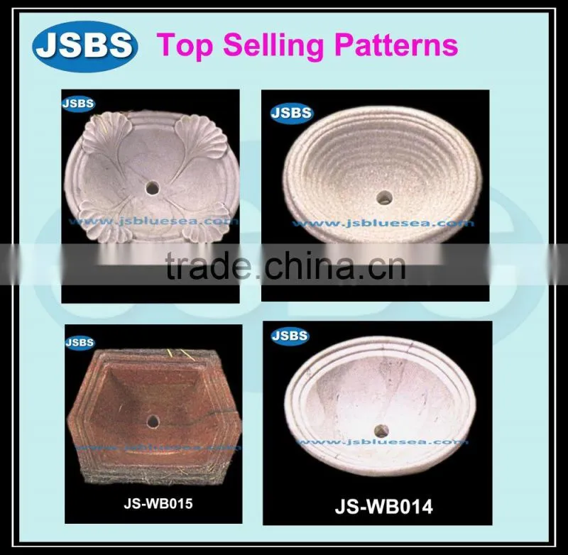hand carved small stone bathroom pedestal sinks