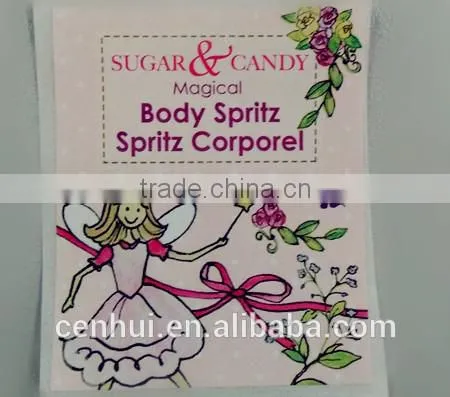 custom beautiful cartoon PVC adhesive sticker