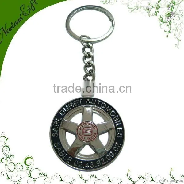 high quality logo custom keyring and metal key chain
