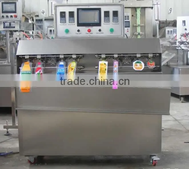 High Speed Semi Automatic Shaped Bag Water Filling Machine