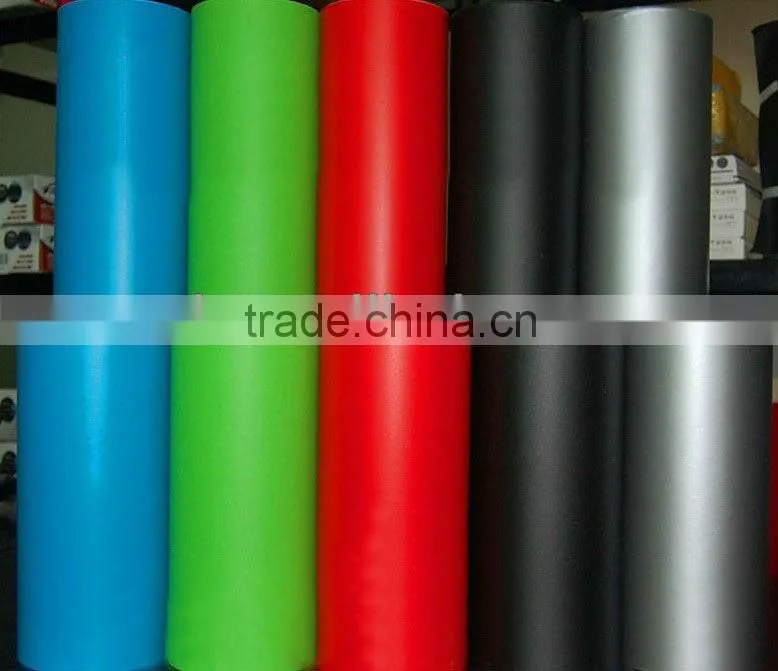 Matt vinyl sticker with air free bubbles 1.52*30m, matt purple wrap film