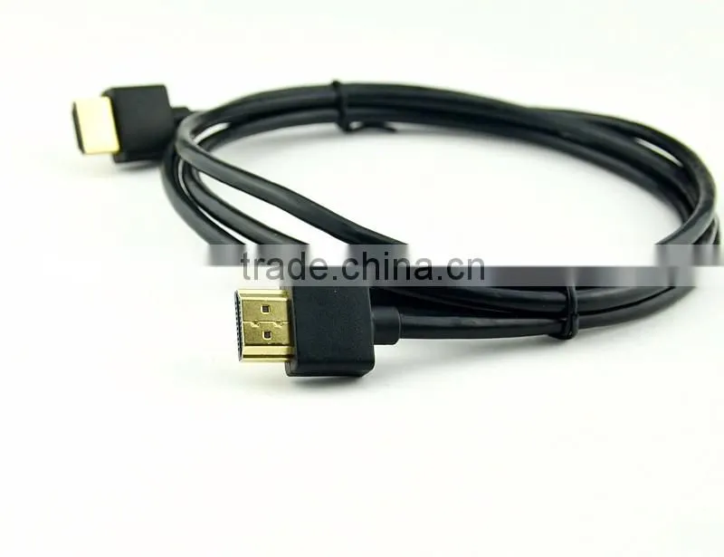 Round shape male to male slim hdmi cable from factory