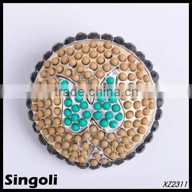 Trendy 2014 fashion rhinestone small brooch