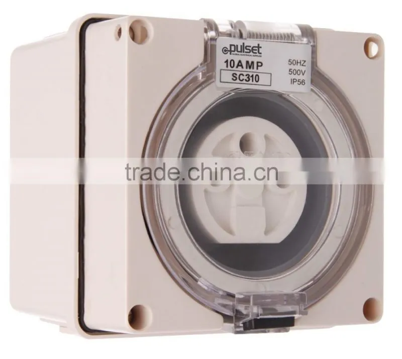 Three Phase 3 Round Pin Socket 32A (Resistive Orange)