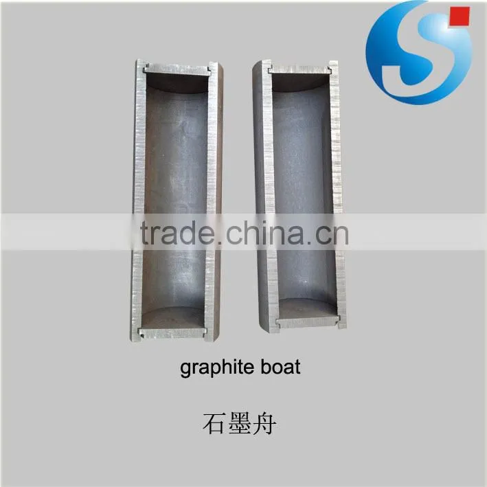 High pure metallurgy graphite boat high strength graphite boat